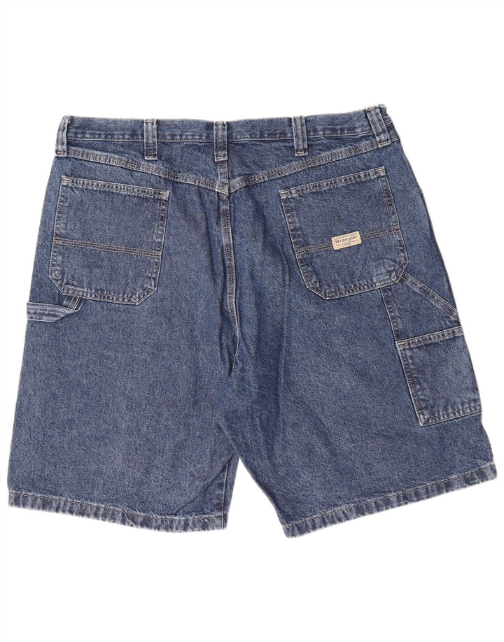 WRANGLER Mens Cargo Denim Shorts W40 XL Blue Cotton