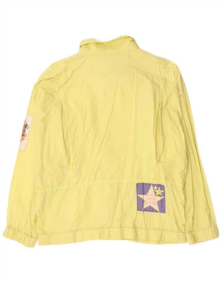 Proline Herre Grafisk Oversized Bomber Jacket UK 38 Medium Gul