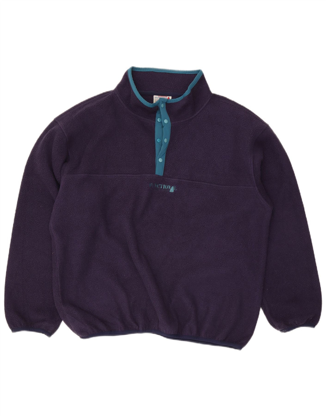 Murphy & Nye Herre Button Neck Fleece Jumper 2XL Navy Blue