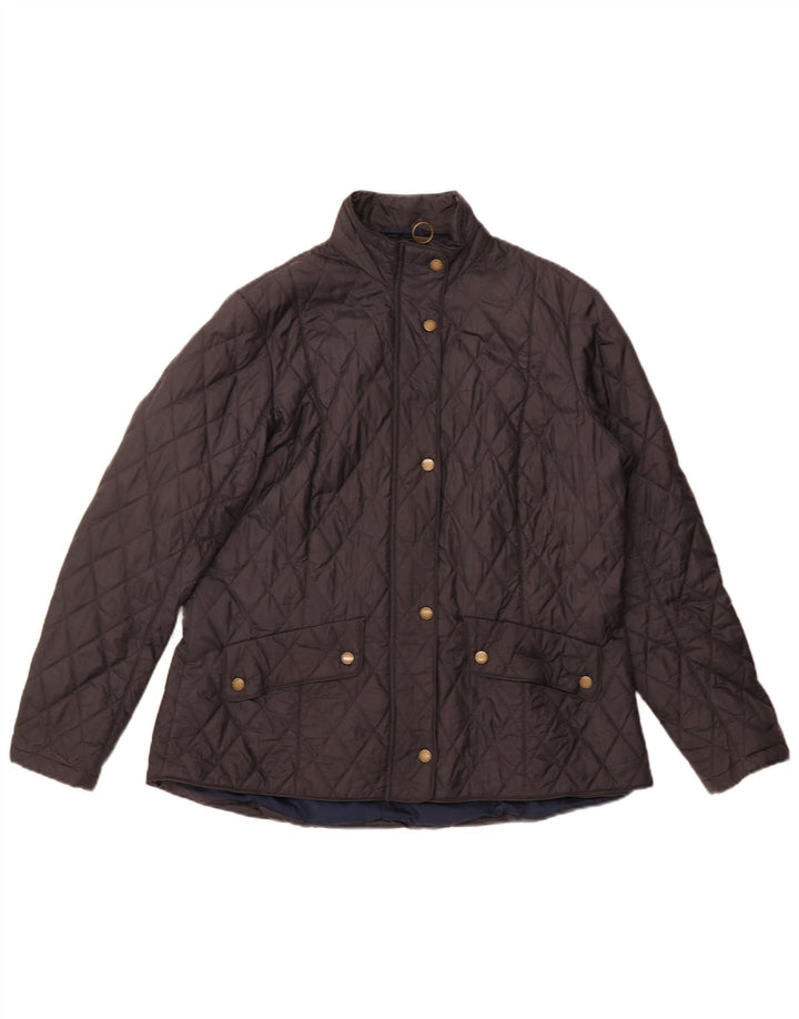 Barbour Quiltet jakke til kvinder UK 20 2XL Sort Polyamid