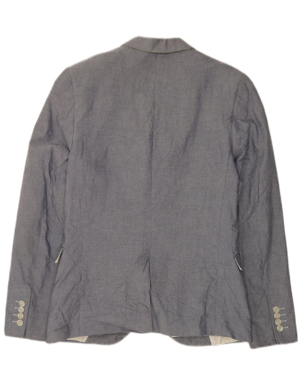 French Connection Herre 2 Button Blazer Jacket UK 38 Medium Grey Polyester
