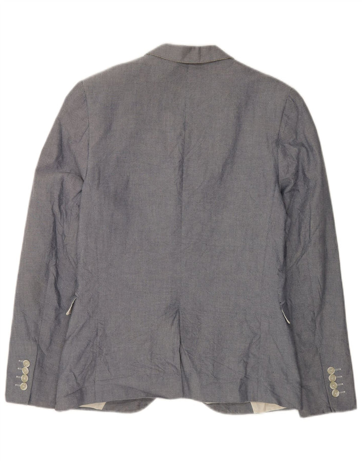 French Connection Herre 2 Button Blazer Jacket UK 38 Medium Grey Polyester