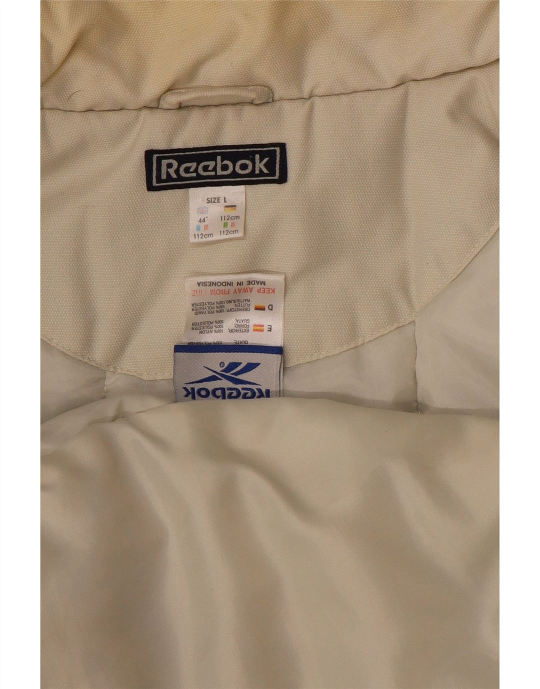 Reebok Polstret Herrejakke UK 40 Large Navy Blue Nylon