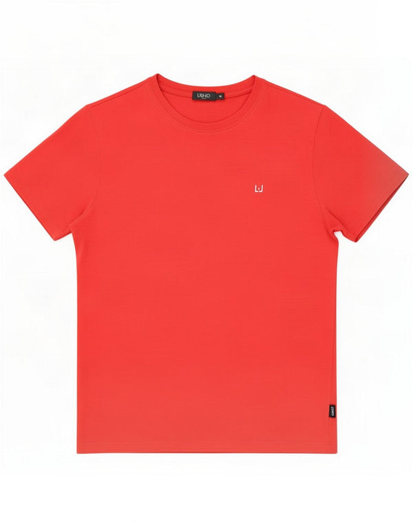 Liu Jo Herre T-Shirt Top Medium Rød Bomuld