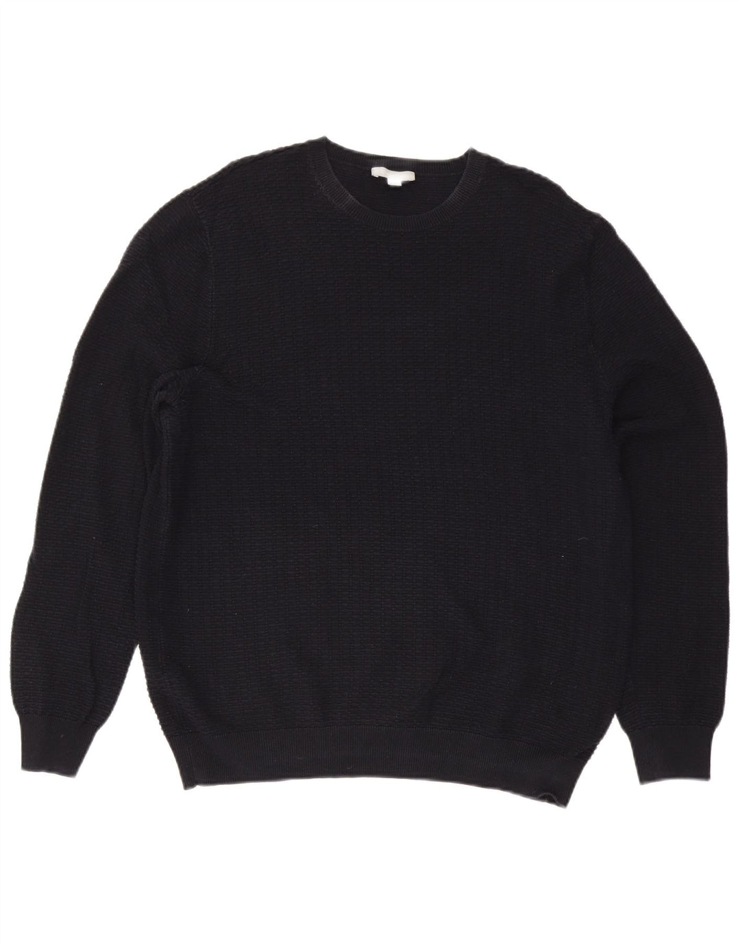 Cos Herre sweater med rund hals XL marineblå bomuld