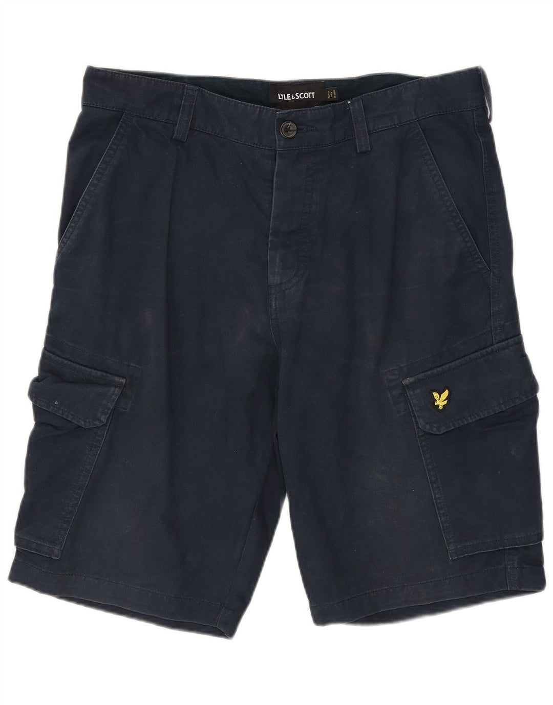 Lyle & Scott Herre Cargo Shorts W30 Mellem marineblå bomuld