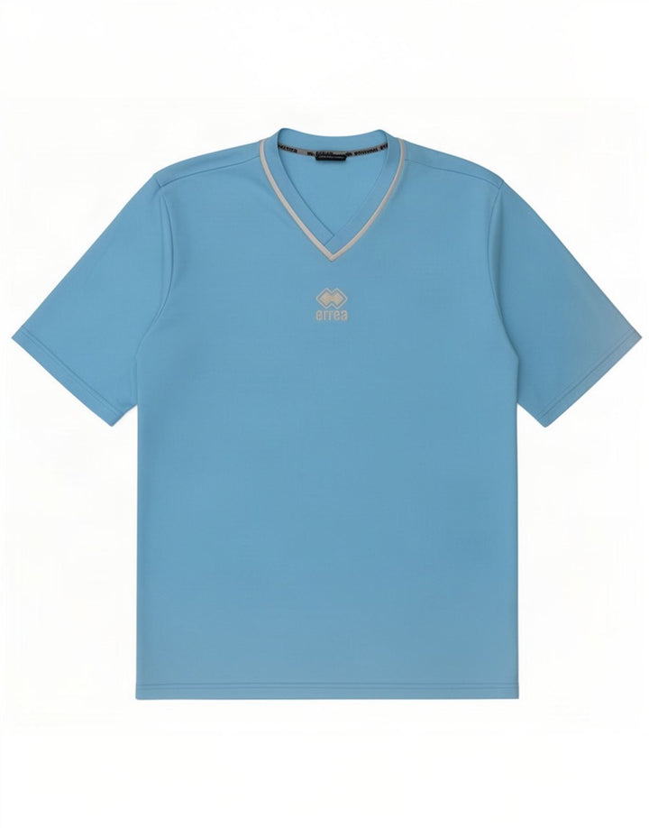 Errea Herre T-Shirt Top XL Blå Polyester