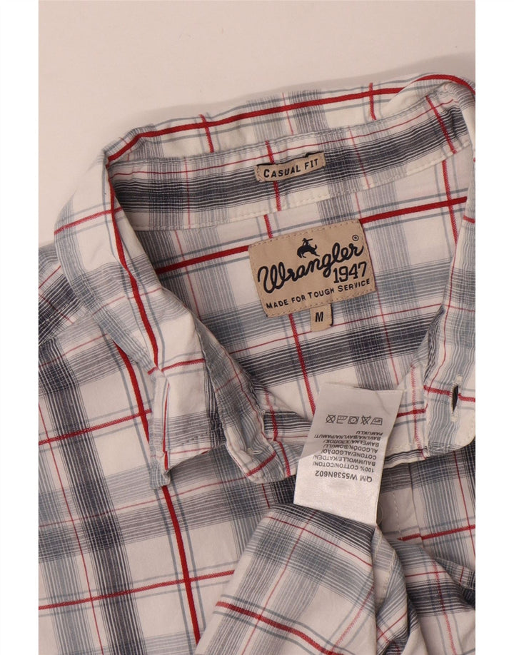 WRANGLER Herre Casual Fit skjorte Medium hvid ternet bomuld