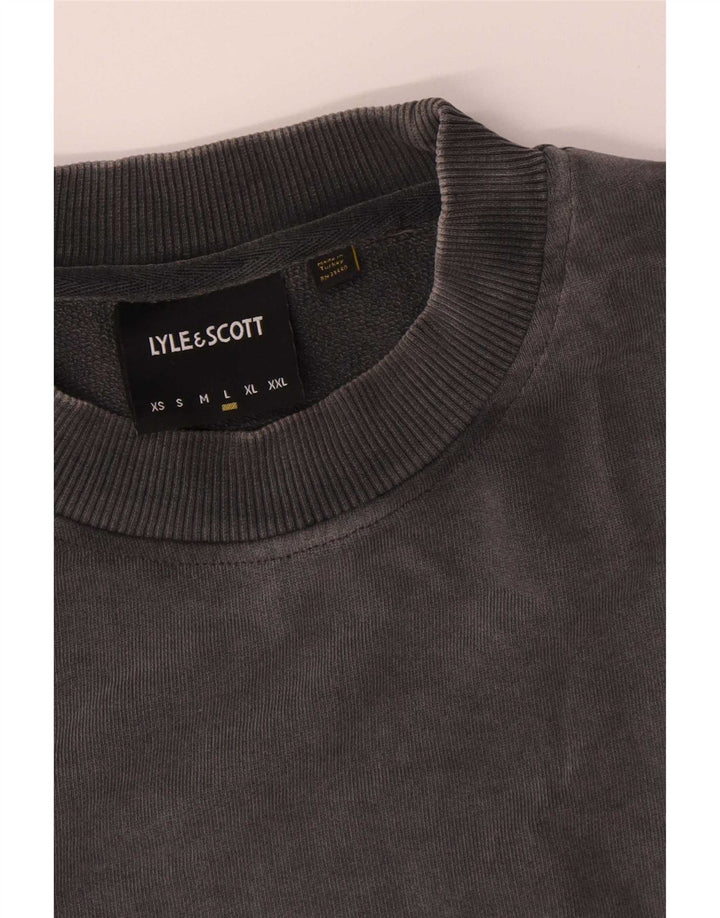 Lyle & Scott Sweatshirt til mænd, stor grå bomuld