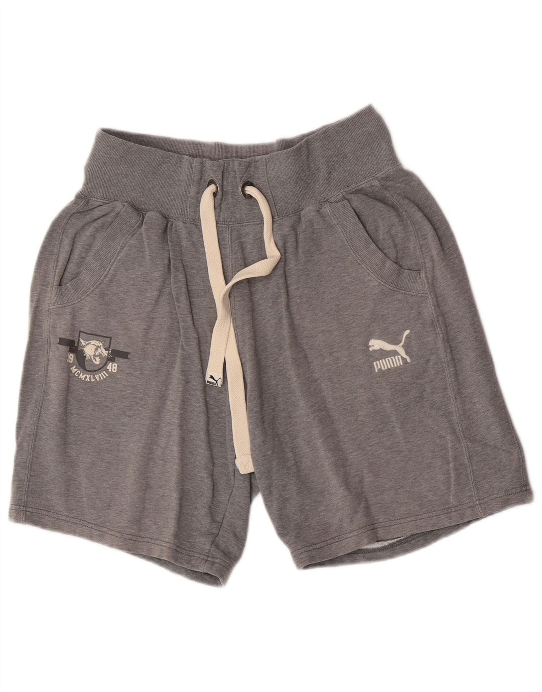 Puma Herre grafiske sportsshorts store grå bomuld