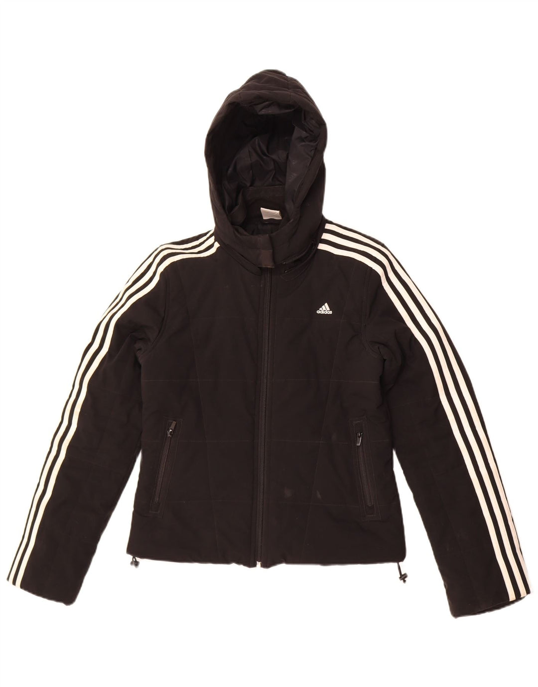 Adidas hættejakke til kvinder UK 8 Lille sort polyester