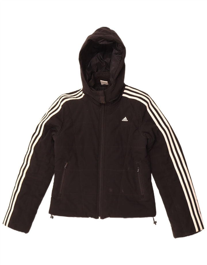 Adidas hættejakke til kvinder UK 8 Lille sort polyester