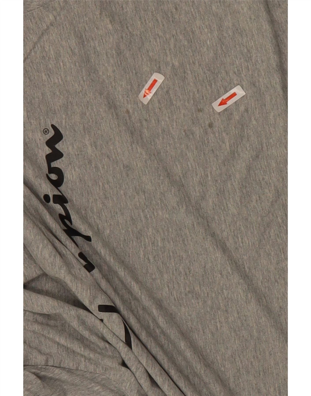 Champion Herre Grafisk T-Shirt Top 2XL Grå Bomuld