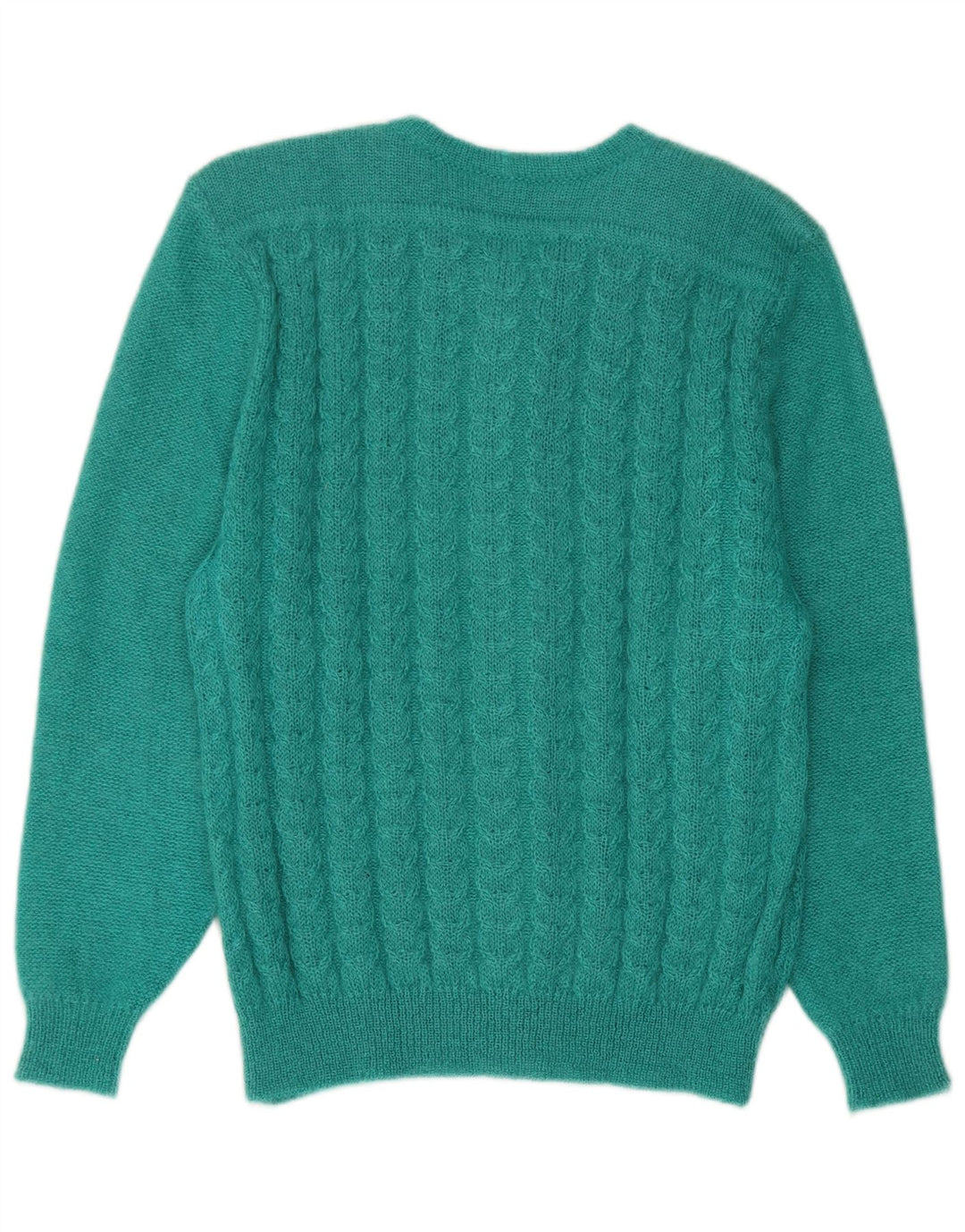 Vintage dame cardigan sweater IT 44 Medium Green Mohair