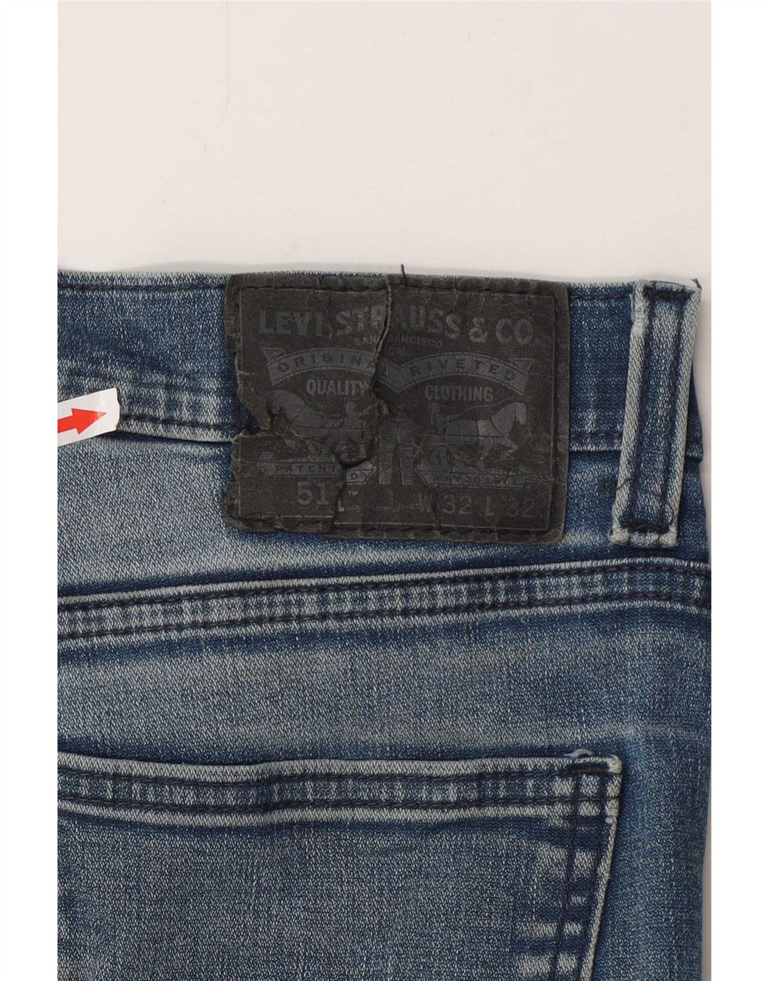 Levi's Herre 511 Slim Jeans W32 L28 Blue Cotton