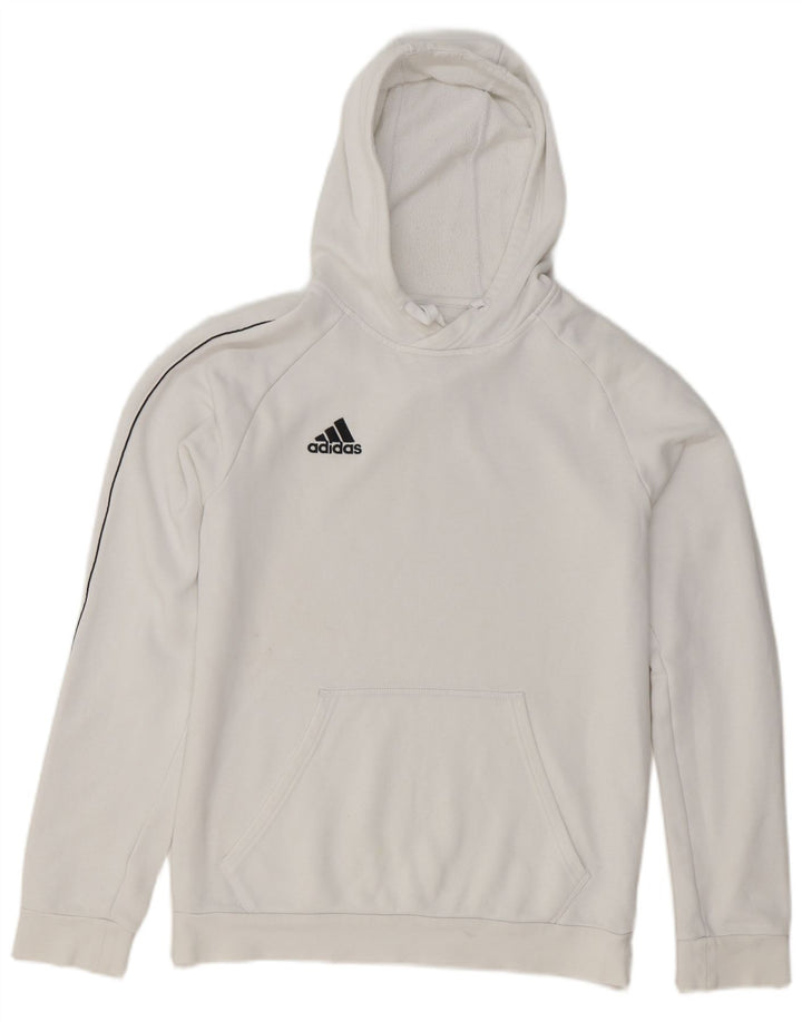 Adidas Herre hættetrøje Jumper Medium Hvid Bomuld