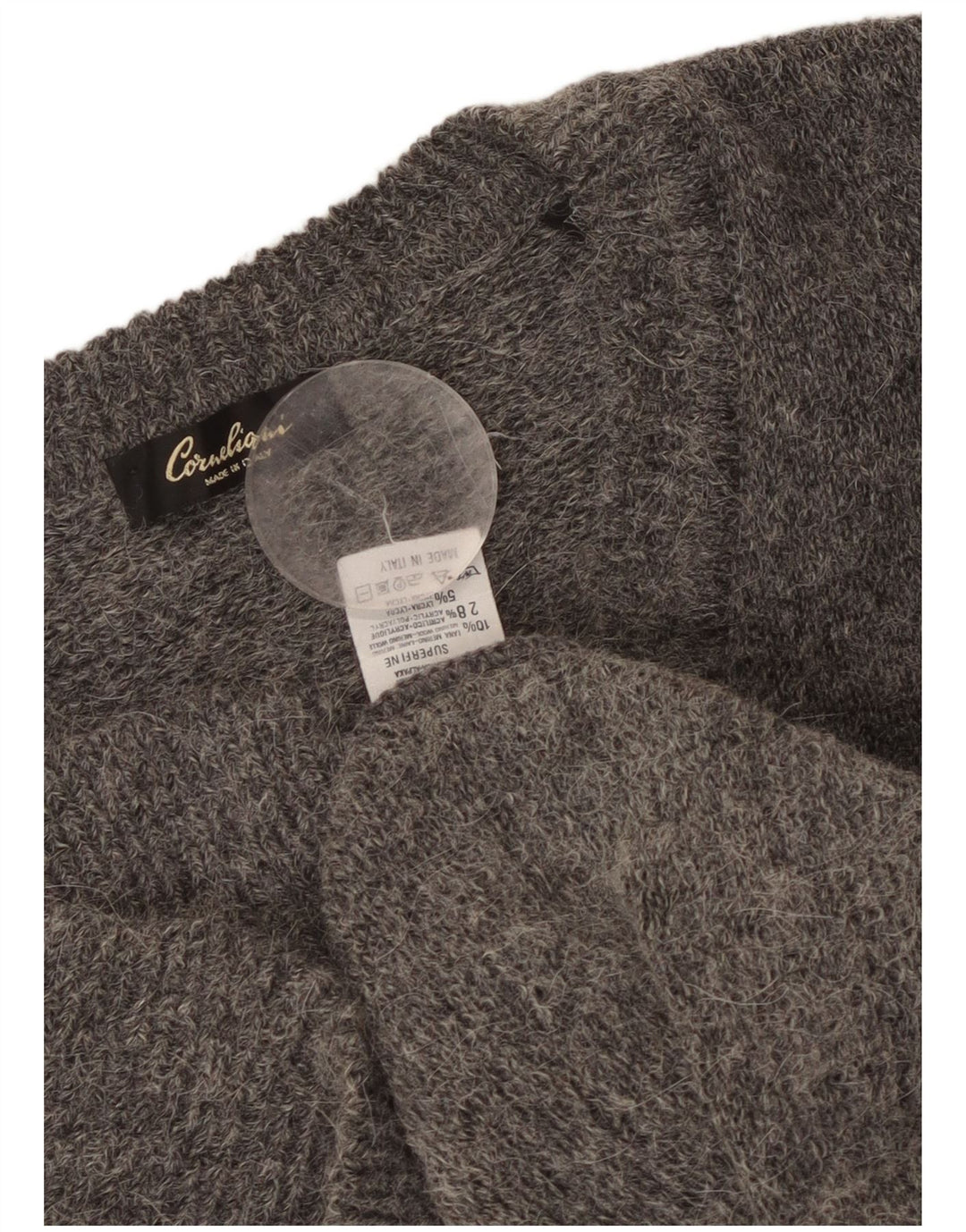 CORNELIANI Herrevest Tank Top 2XL Grå Alpacauld