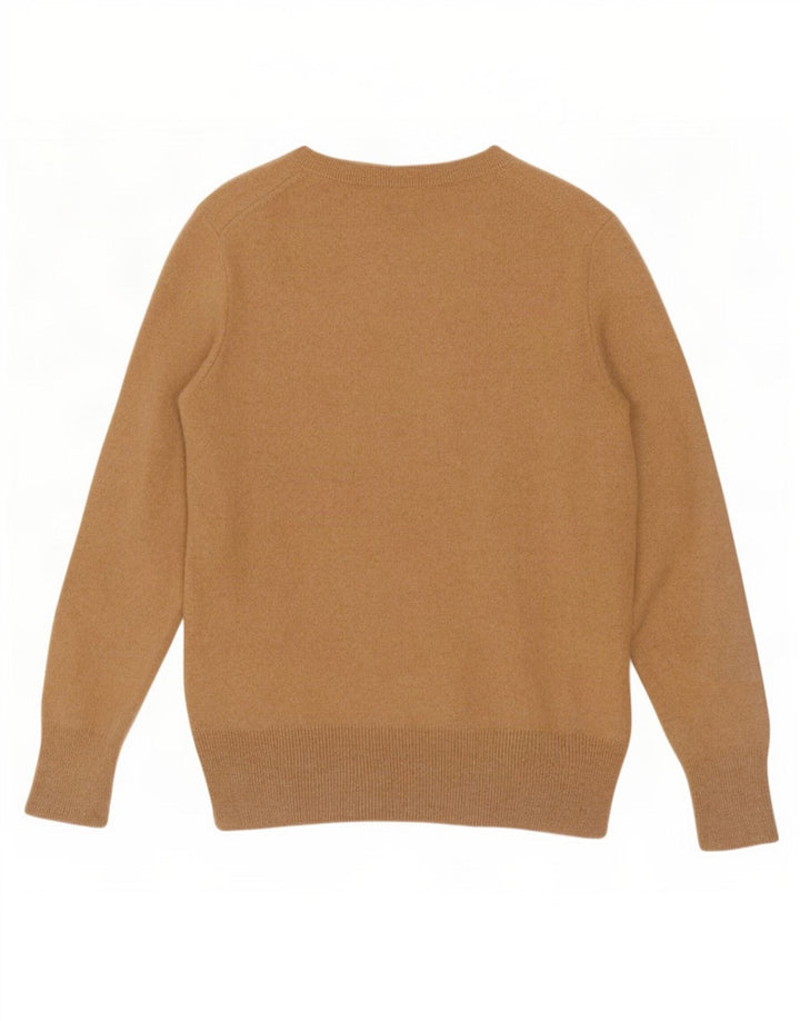 Marks & Spencer Dame sweater med rund hals DK 14 Stor Brun Geometrisk