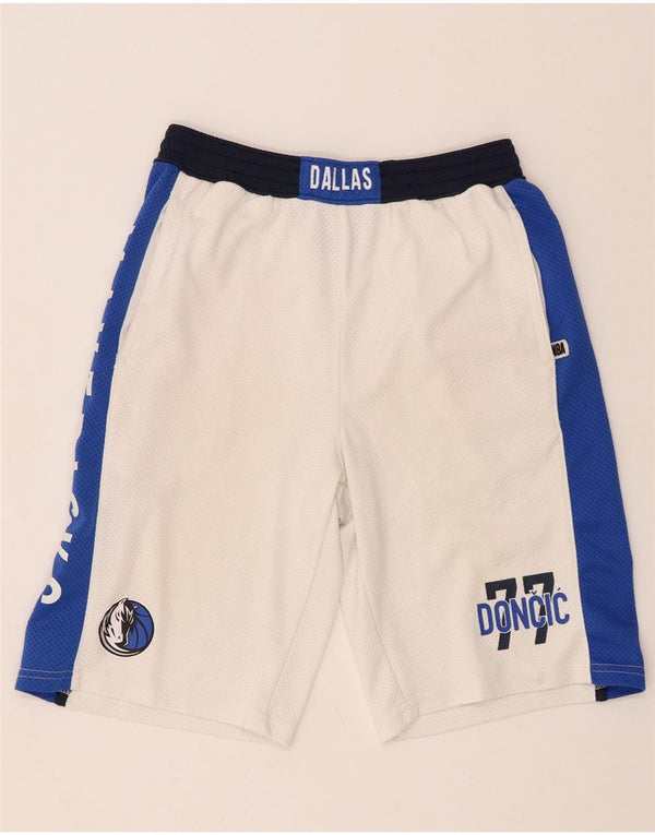 NBA Boys Dallas Mavericks sportsshorts 14-15 år Large White Colourblock