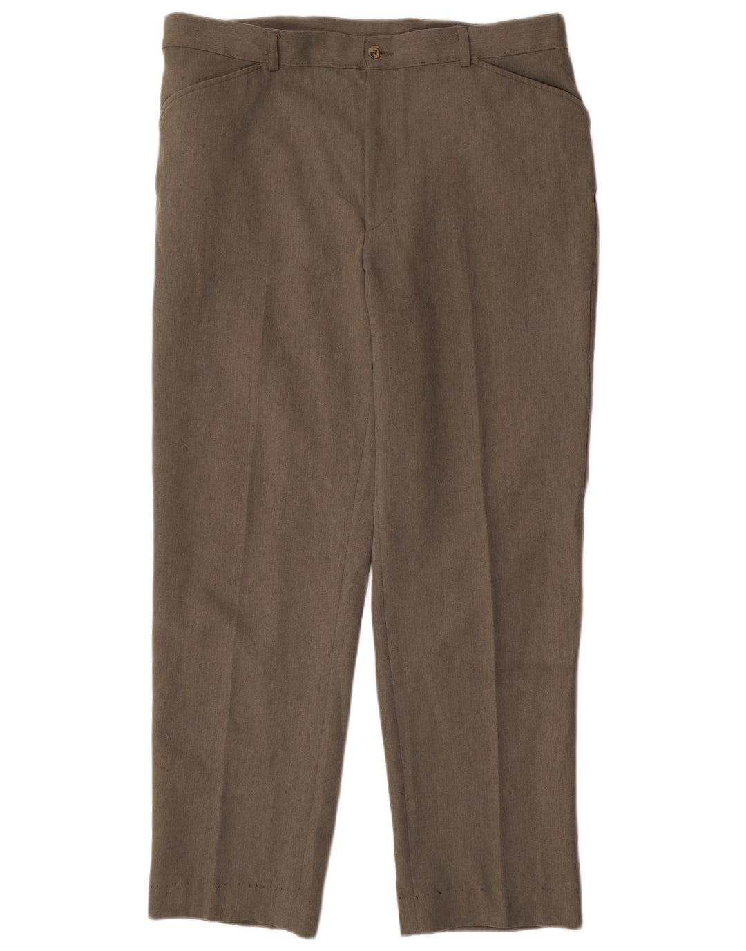 Farah Straight Casual Bukser til mænd W38 L31 Khaki Polyester