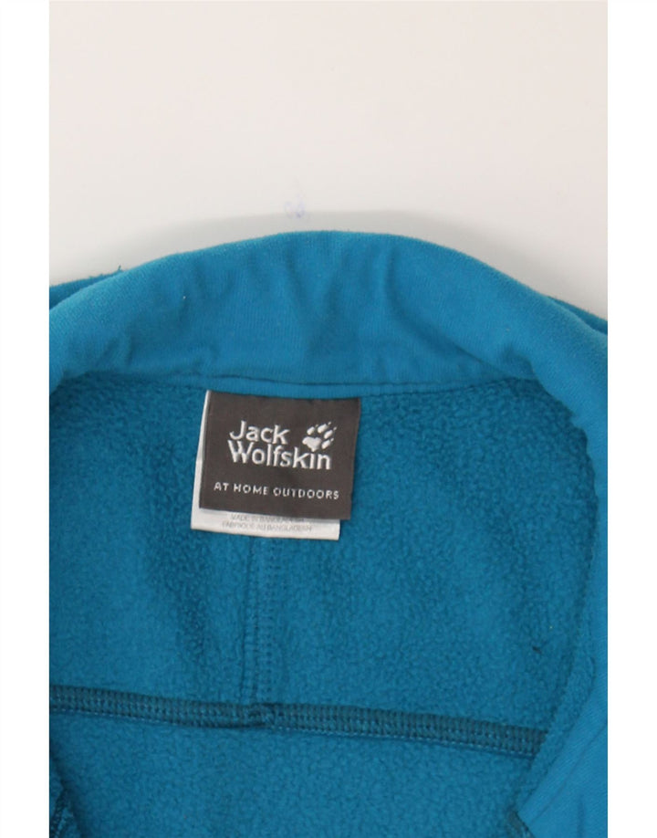JACK WOLFSKIN Womens Fleece Jacket UK 10 Small  Turquoise Polyester Vintage Jack Wolfskin and Second-Hand Jack Wolfskin from Messina Hembry 