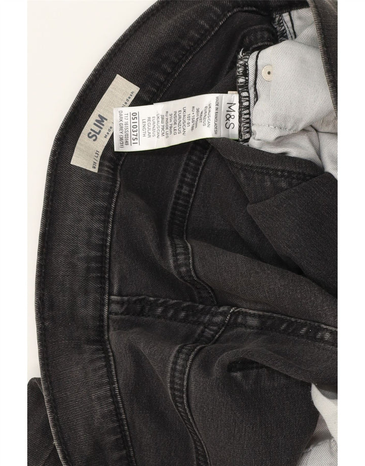 Marks & Spencer Herre Slim Jeans W36 L31 Grå Bomuld