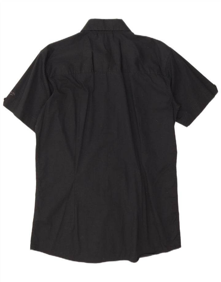 Lee Kortærmet Herreskjorte 2XL Sort Bomuld