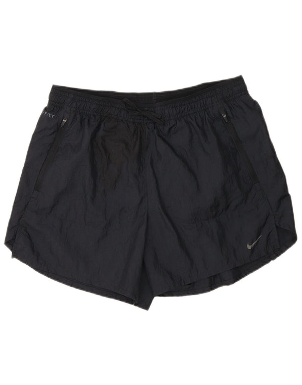 Nike Dame Dri Fit Sports Shorts UK 14 Medium Sort Colourblock Nylon