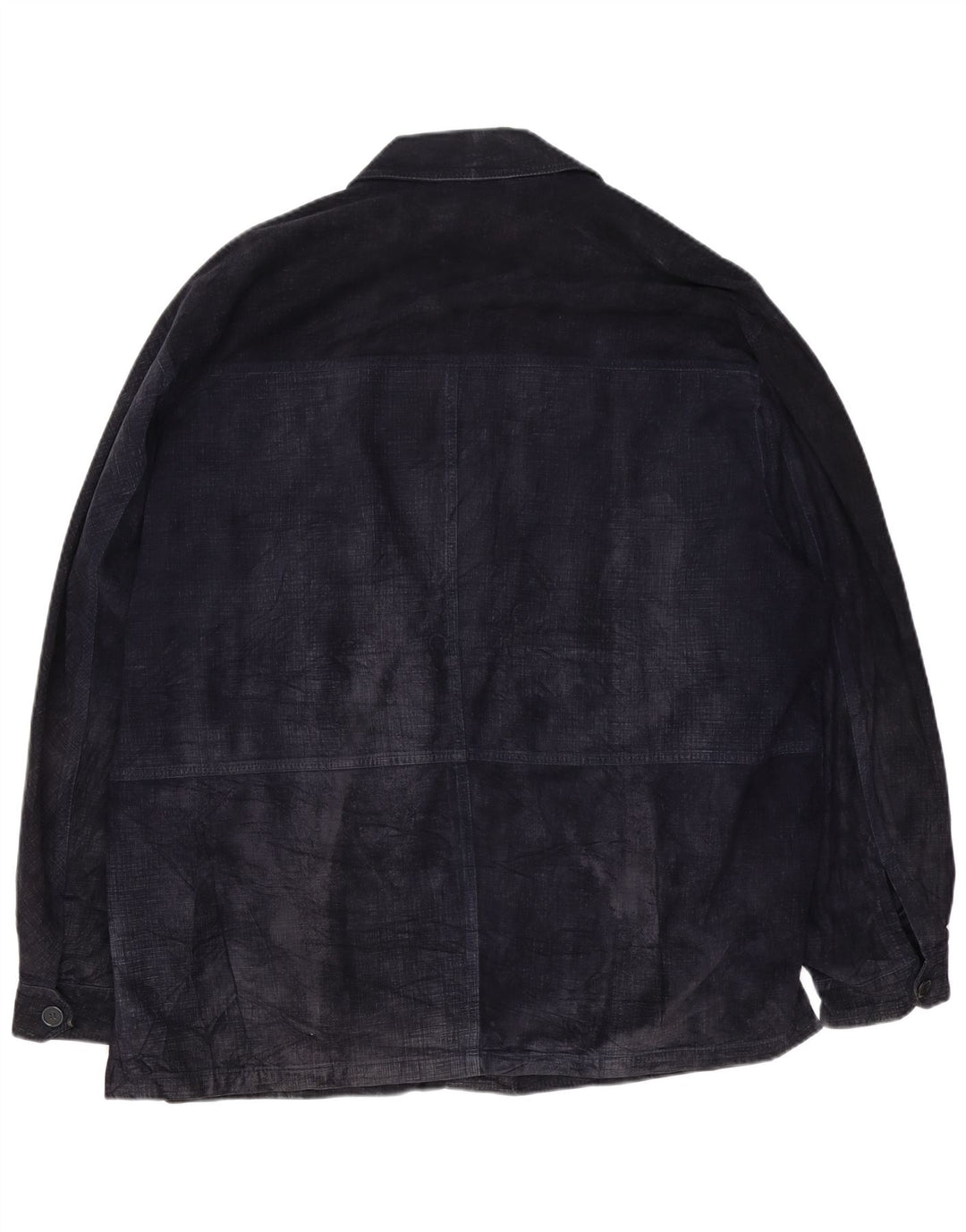 Luciano Soprani Herre Ruskindsjakke IT 60 5XL Navy Blue Læder