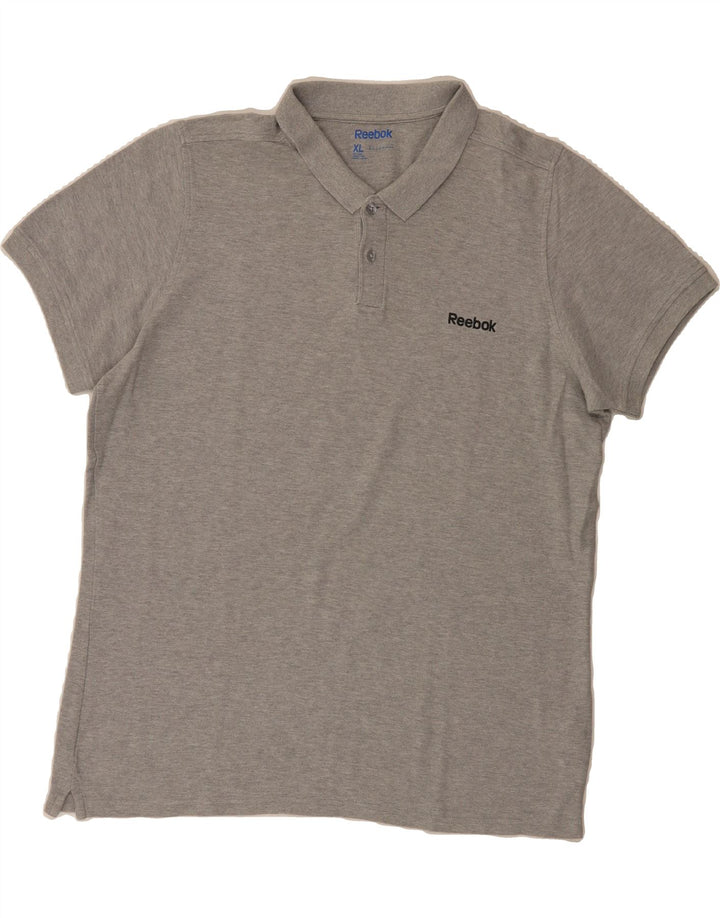 REEBOK Mens Polo Shirt XL Grey Cotton Vintage Reebok and Second-Hand Reebok from Messina Hembry 