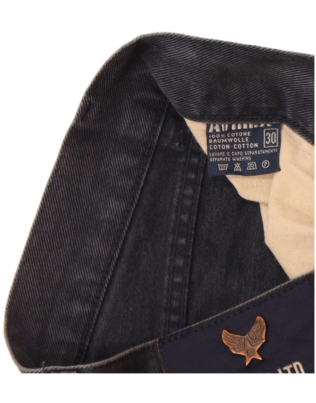 Avirex Straight Jeans til mænd W30 L31 Marineblå bomuld