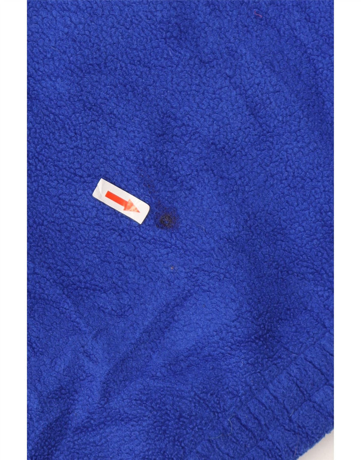 Fila Herre Button Neck Fleece Jumper IT 52 Stor Blå Polyester