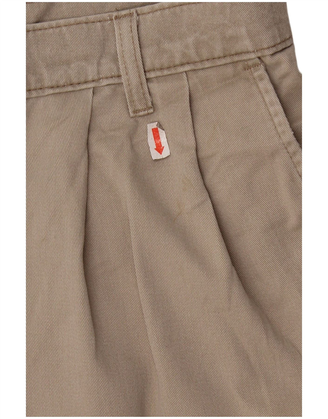 DOCKERS Herre Khakis Pegged Chino Shorts W36 Stor Beige Bomuld