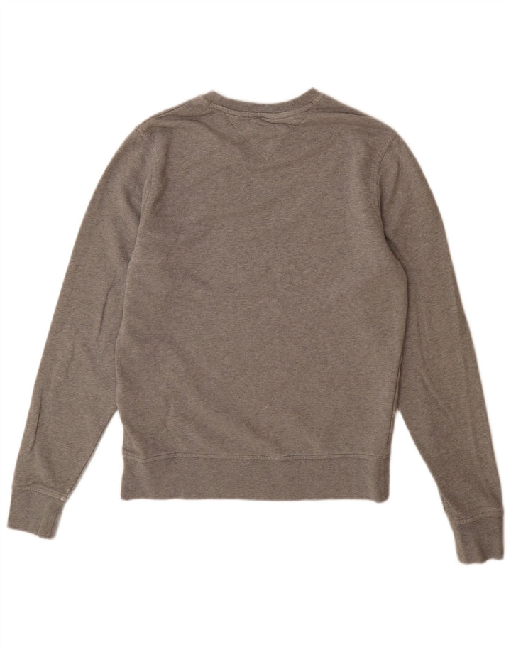 Tommy Hilfiger Sweatshirt til mænd, lille grå flækket bomuld