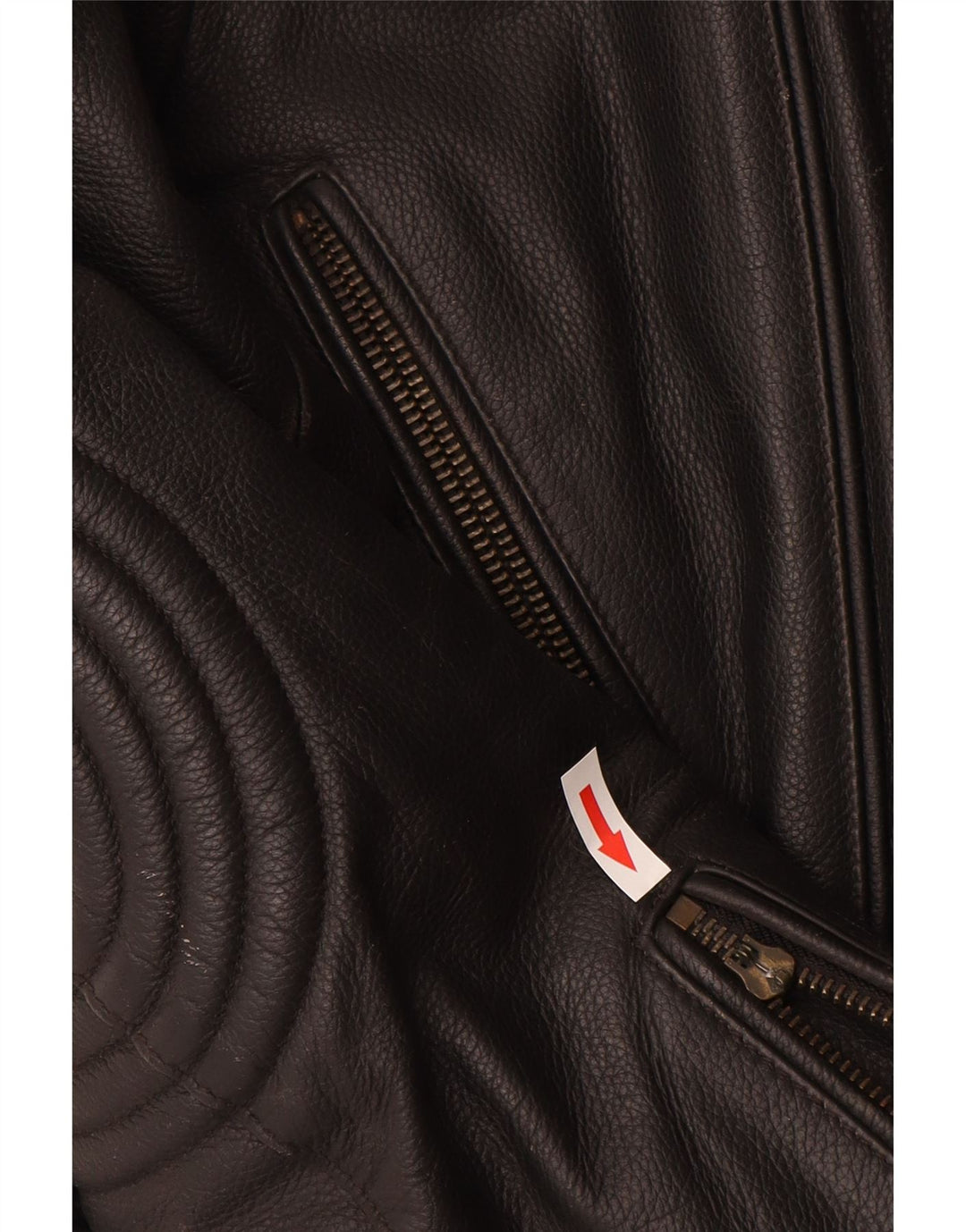 HIGHWAY 1 Dame Biker Jacket IT 40 Lille sort læder