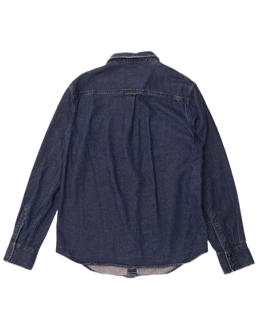 SUPERDRY Denimskjorte til mænd Stor marineblå bomuld