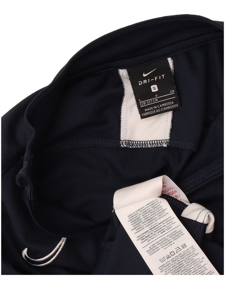 Nike drenge Dri Fit træningsdragt topjakke 8-9 år Lille marineblå polyester