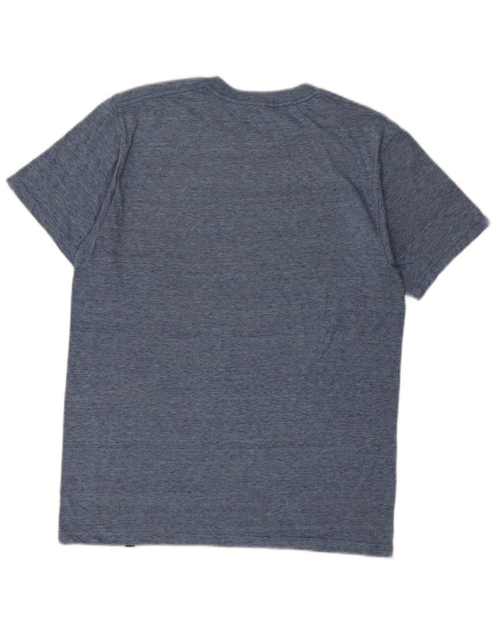 Hurley Herre grafisk T-shirt Top Medium Navy Blue Flecked