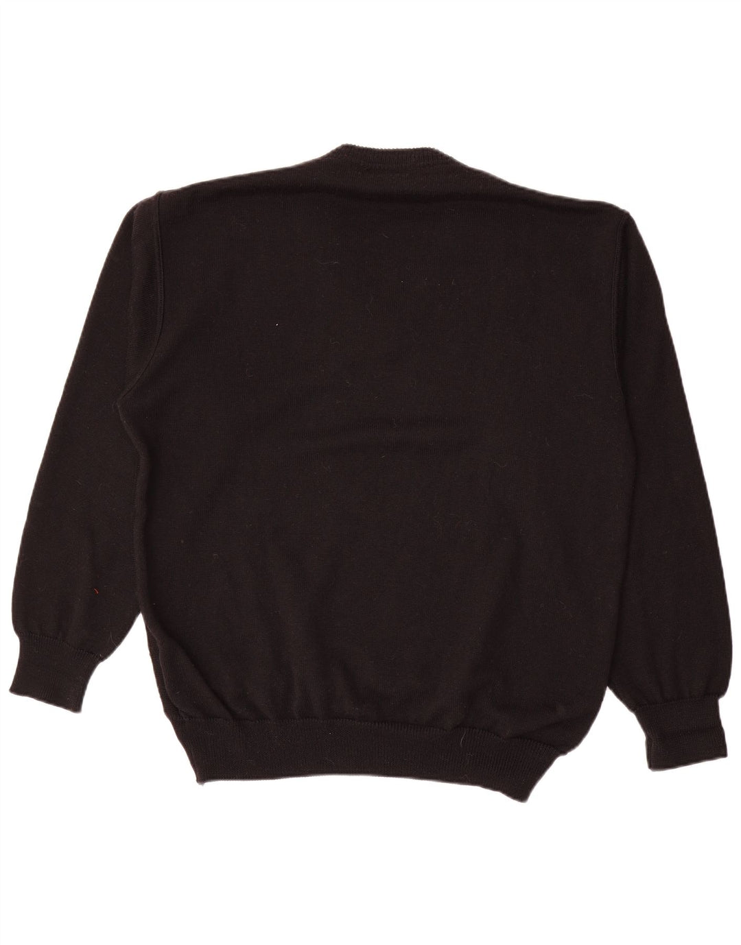 WESTBURY Herre V-hals sweater XL Sort geometrisk uld