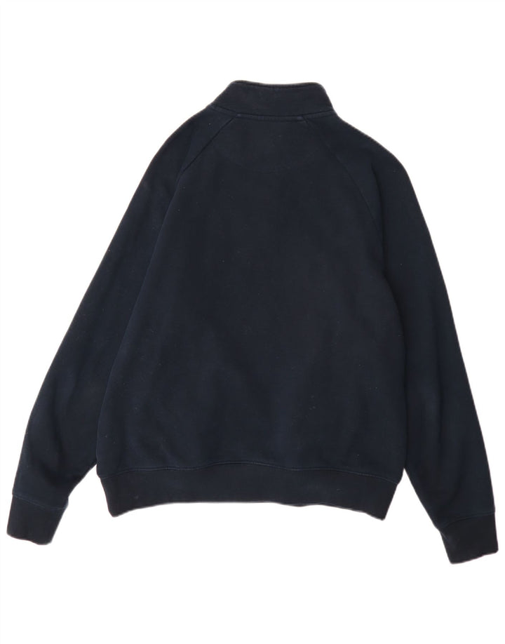 Marks & Spencer Herre 1/4 Zip Regular Fit Sweatshirt Jumper Medium Navyblå