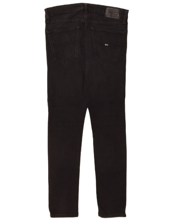 Tommy Hilfiger Herre Skinny Jeans W32 L32 Sort Bomuld