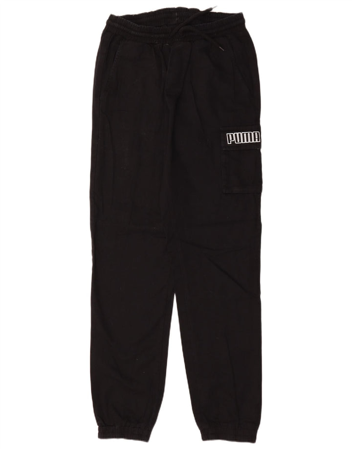 Puma Herre Cargo Graphic Træningsdragt Bukser Joggers Medium Sort Bomuld