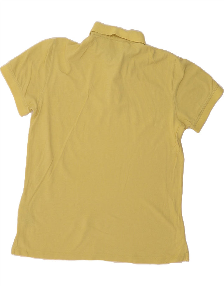 TOMMY HILFIGER Mens Custom Fit Polo Shirt Medium Yellow Cotton Vintage Tommy Hilfiger and Second-Hand Tommy Hilfiger from Messina Hembry 