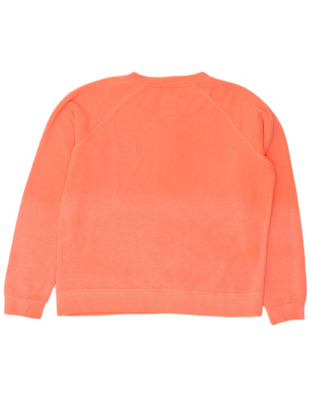 SUPERDRY Dame grafisk sweatshirt Jumper UK 16 Large Orange