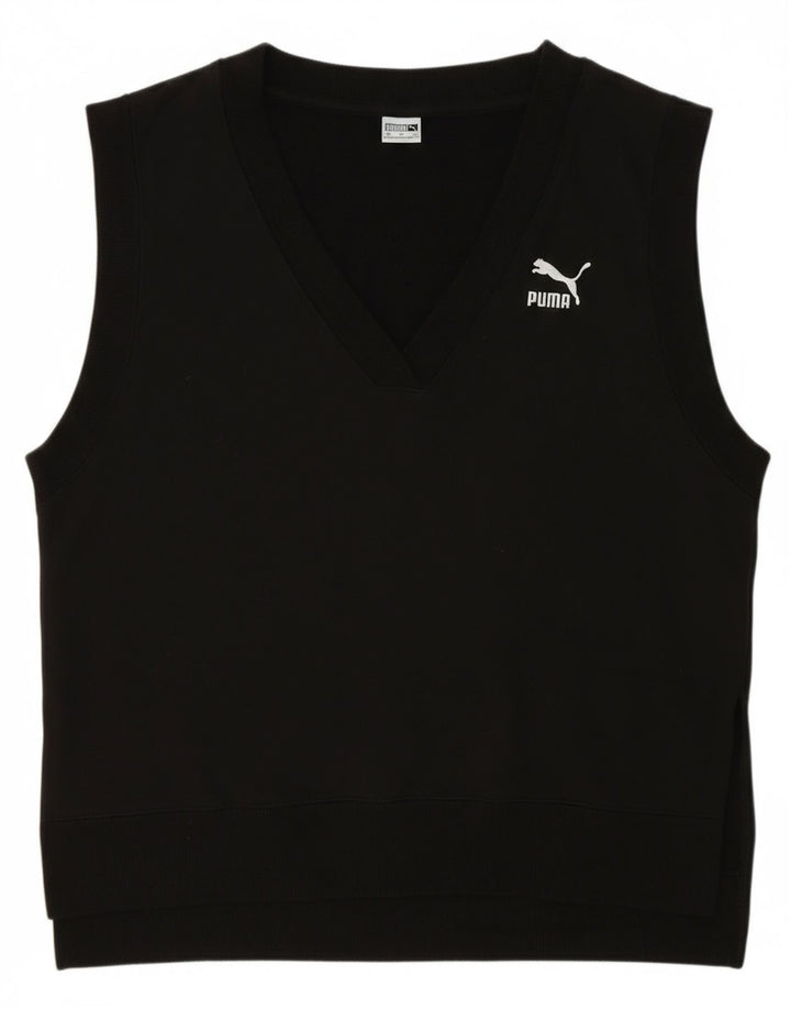 PUMA Mens Vest Tank Top XS Black Cotton
