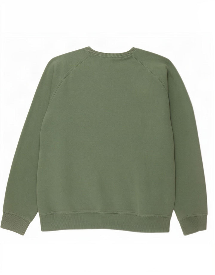 Timberland Herre Grafisk Sweatshirt Jumper Stor Grøn Bomuld