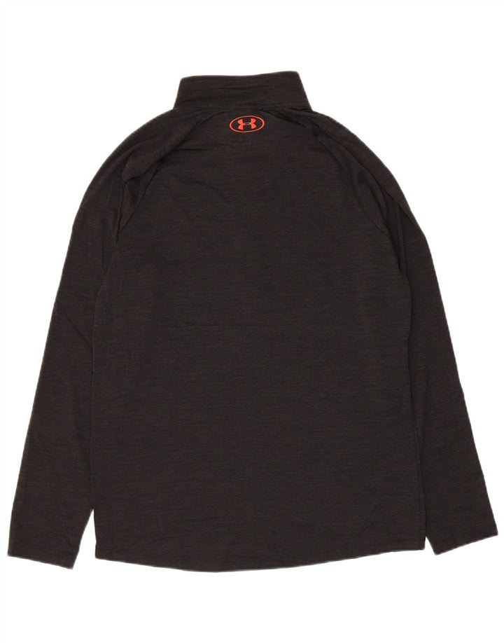 Under Armour Herre Zip Neck Pullover Træningsdragt Top Lille Sort
