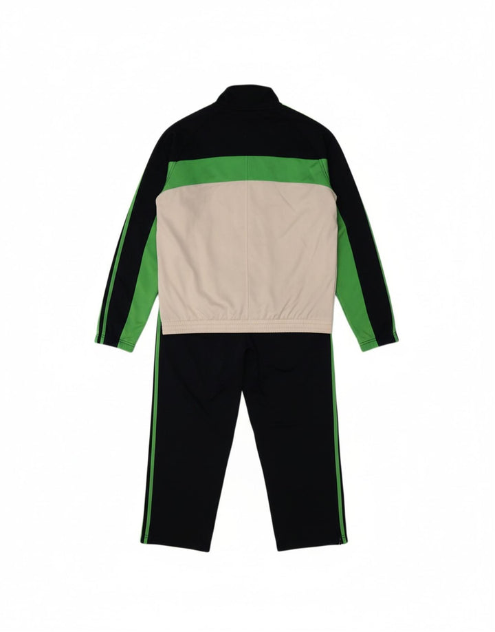 ADIDAS Mens Full Tracksuit Size 42/44 Large  Black Colourblock Polyester