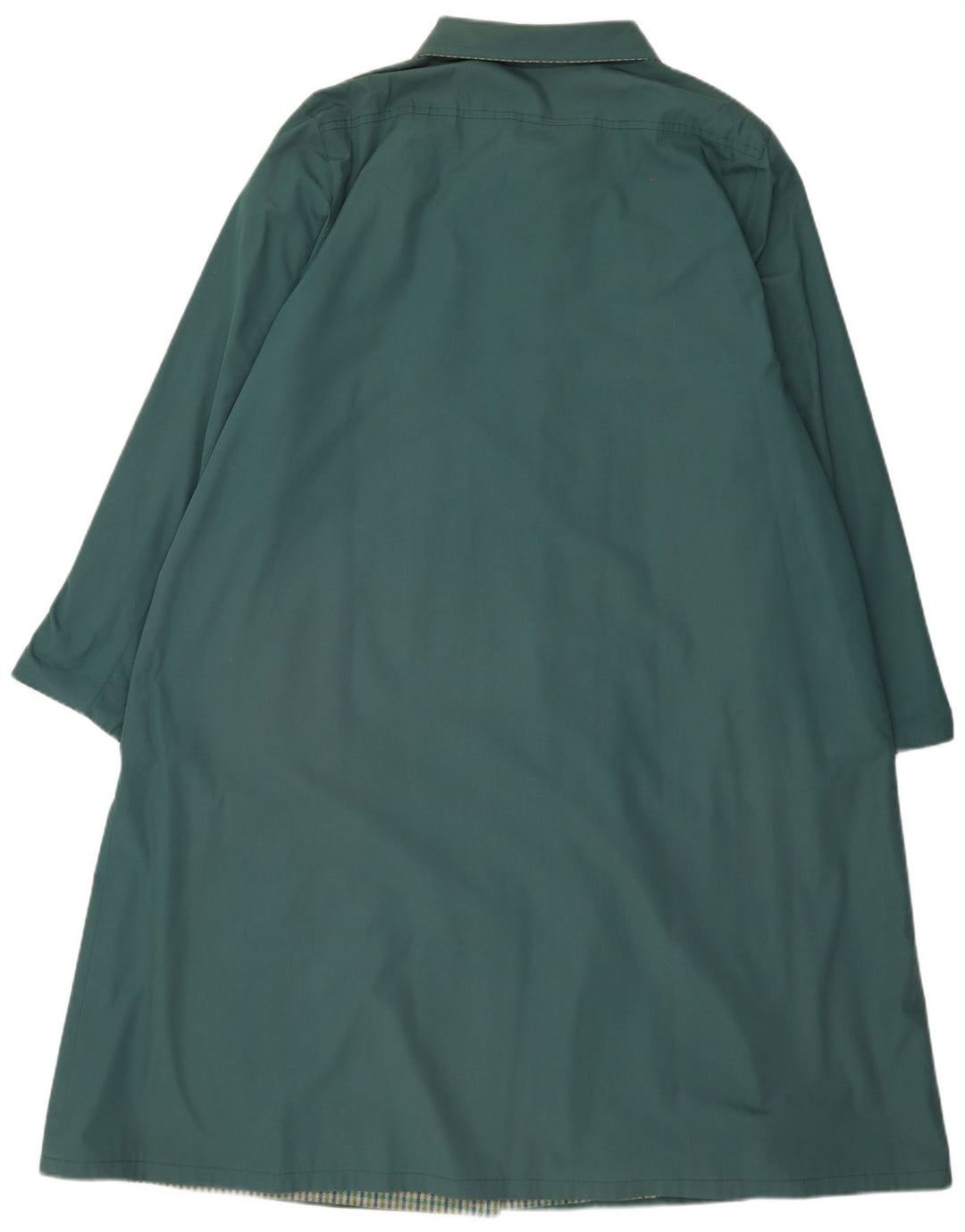 Vintage Dame Overfrakke IT 55 2XL Grøn Polyester