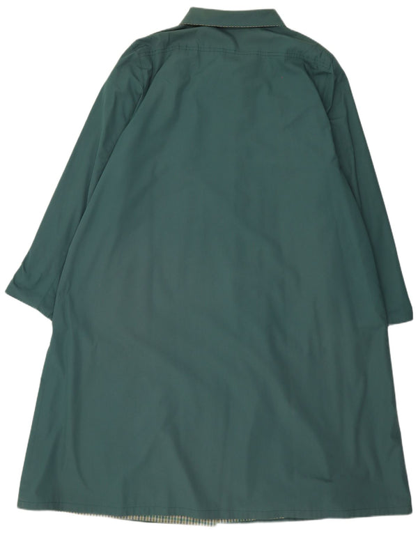Vintage Dame Overfrakke IT 55 2XL Grøn Polyester